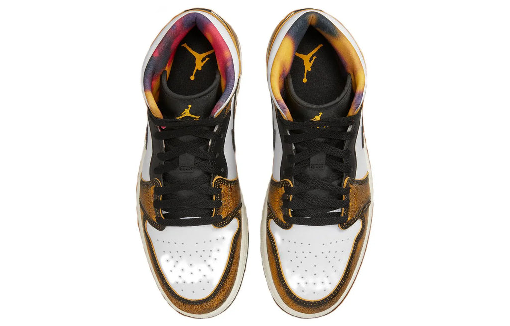 Jordan 1 Mid SE Orange Wear Away