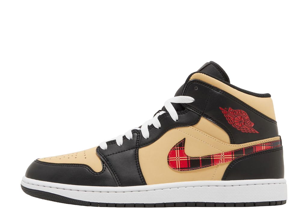 Air Jordan 1 Mid Tartan Swoosh
