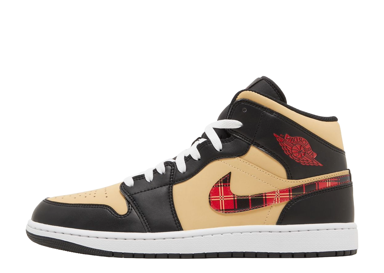 Air Jordan 1 Mid Tartan Swoosh