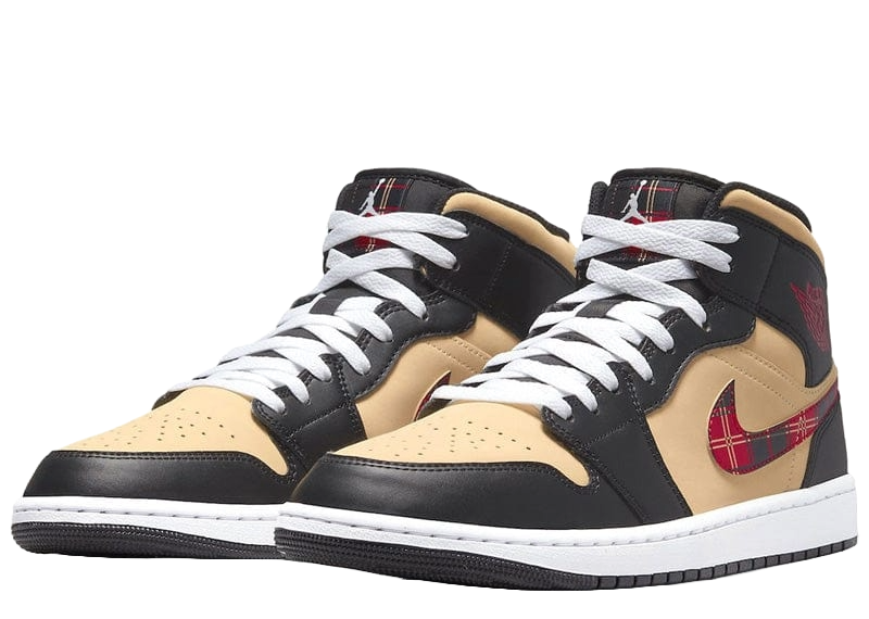 Air Jordan 1 Mid Tartan Swoosh