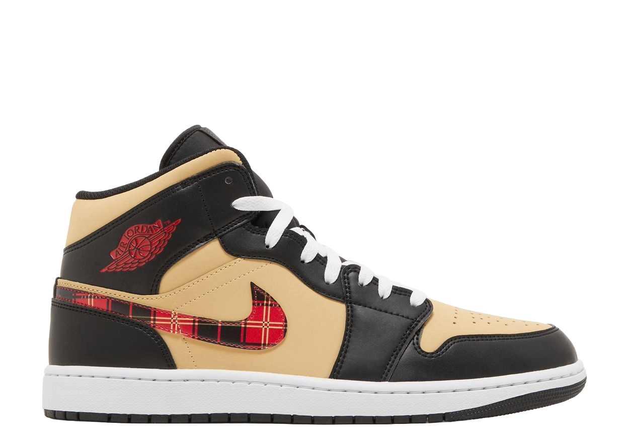 Air Jordan 1 Mid Tartan Swoosh