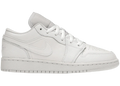 Jordan 1 Low Triple White Tumbled Leather