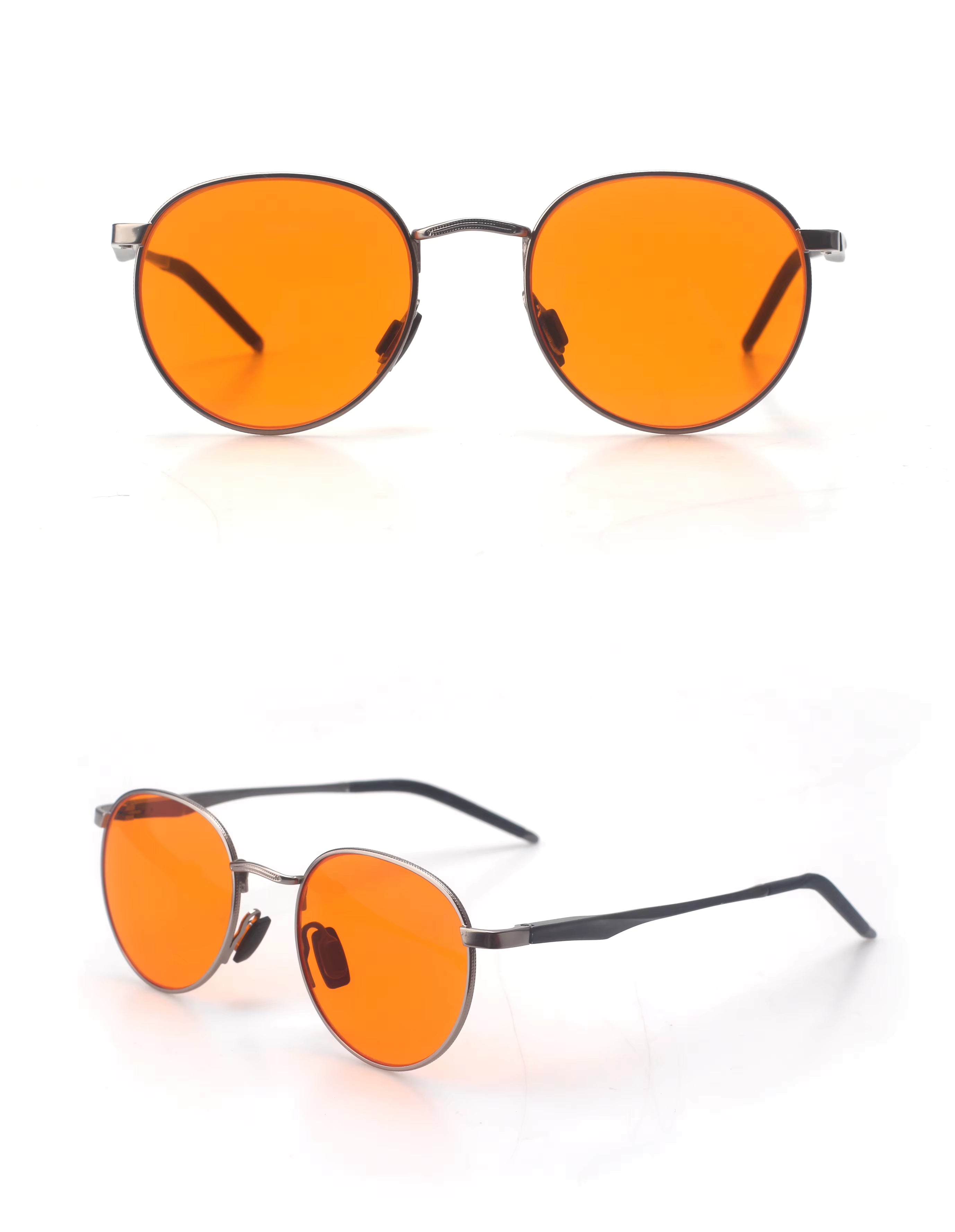 LenseCo Pro - Metalowe okulary z filtrem światła niebieskiego