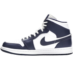 Jordan 1 Mid White Metallic Gold Obsidian