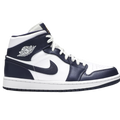 Jordan 1 Mid White Metallic Gold Obsidian