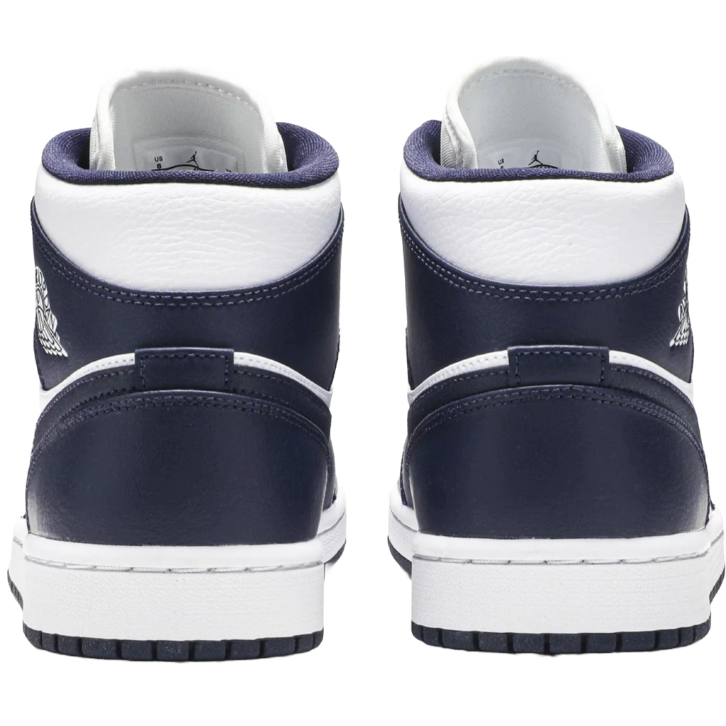 Jordan 1 Mid White Metallic Gold Obsidian