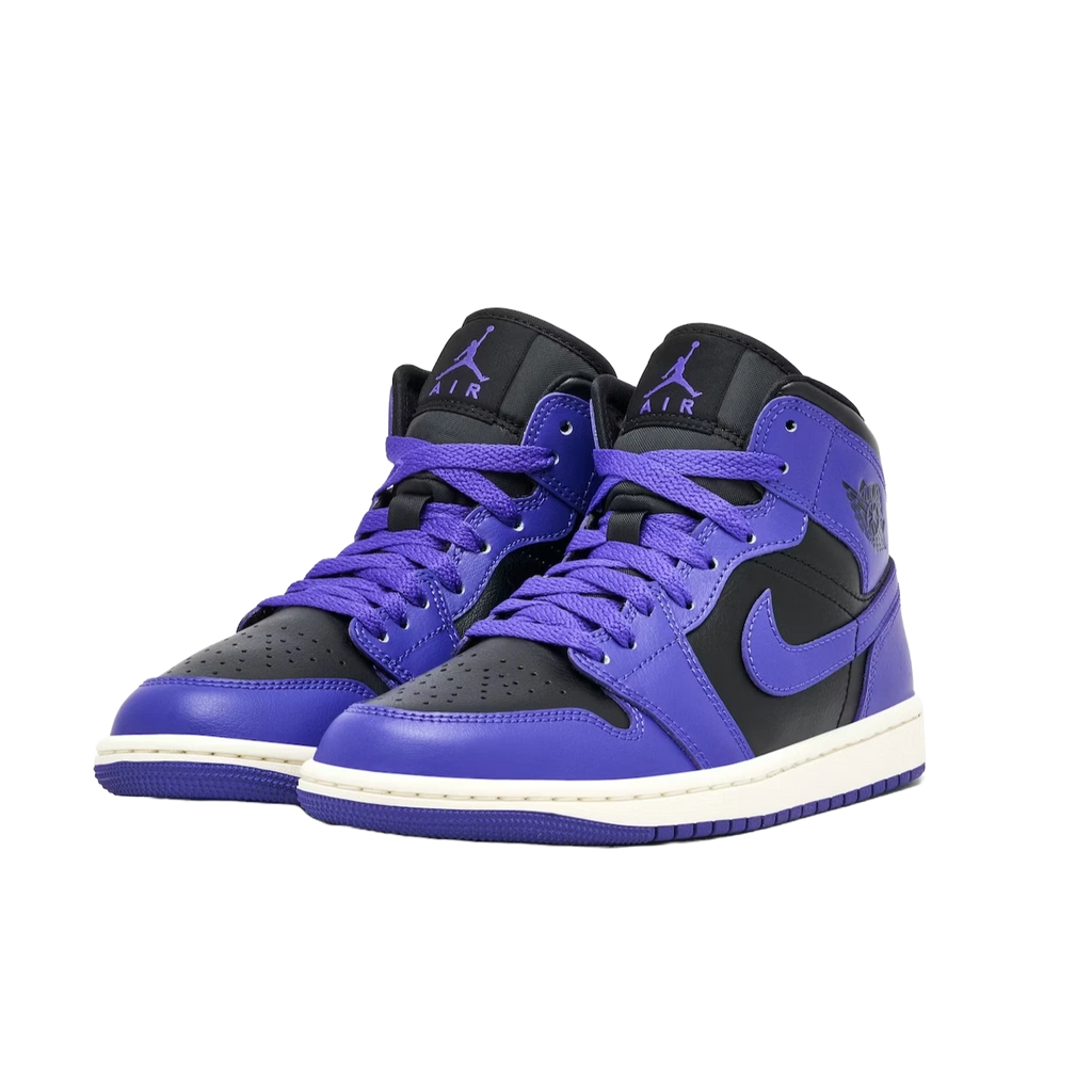 Jordan 1 Mid Purple Black
