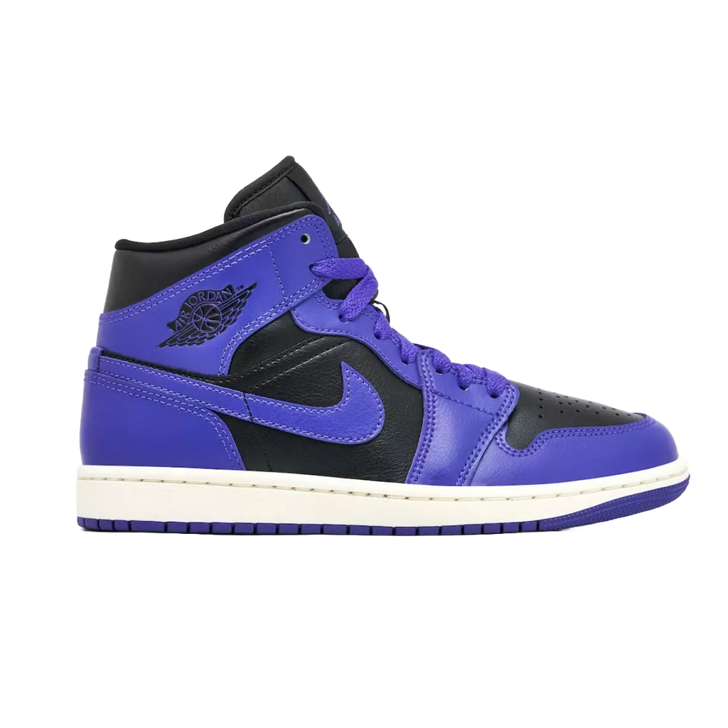 Jordan 1 Mid Purple Black
