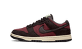 Nike Dunk Low Burgundy Fleece